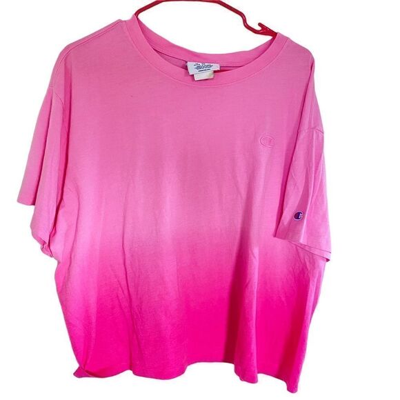 Champion plus size 3X cropped dip tie dye t shirt - Picture 3 of 10